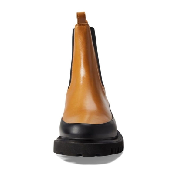 NWOB ALL SAINTS Harlee Tan Leather Chunky Chelsea Boots EU 40 US 10 Org $325 - Picture 4 of 13